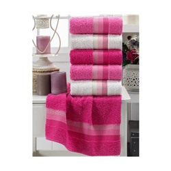 Махровые Лицевые Полотенца 50x85 см 6 шт/уп VorteksBalPetek Pembe