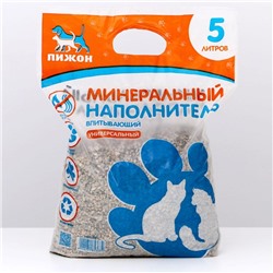 Наполнитель минеральный впитывающий «Пижон» универсальный, 5 л
