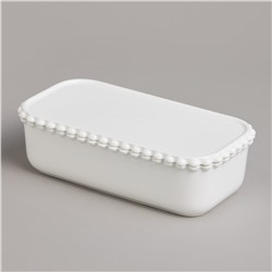ПАШТЕТНИЦА LEFARD "PEARL" С КРЫШКОЙ ПРЯМОУГ. 18,5*9,5*5,5 СМ 400 МЛ
