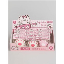 Мялка - антистресс «Мягкая Таба ЛАПКА», mix, шоу-бокс 12 шт.