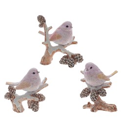Фигурка декоративная "Птичка", L9 W5,5 H8,5 см, 3в.