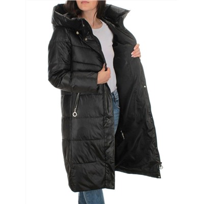 S21119 BLACK Куртка зимняя женская (150 гр. холлофайбера)