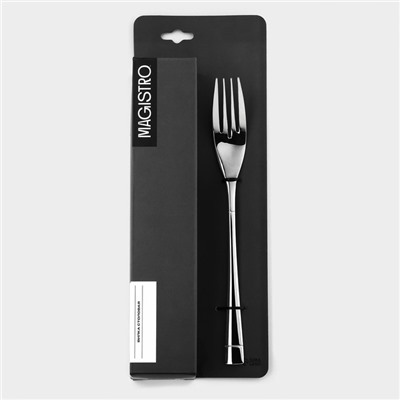 Набор вилок столовых Magistro «Виконт», длина 20.6 см, 6 шт., нержавеющая сталь, серебристый