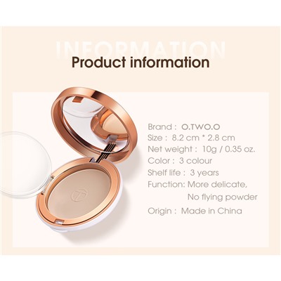 Компактная пудра O.TWO.O Stay Matte Powder № 3 10 g