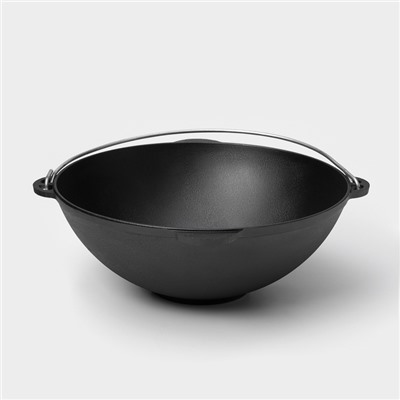 Казан Wild Kitchen «Туризм», 8 л, d=36 см, лопатка и губка в комплекте, чугун