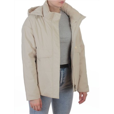 7060 BEIGE  Куртка демисезонная женская (100 гр. холлофайбер)