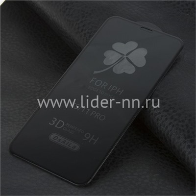 Противоударное стекло на экран для iPhoneX/XS/11 Pro 3D OG/DSAILA (без упаковки) черное