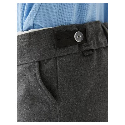 2pk Boys' Skinny Leg School Shorts (3-14 Yrs)