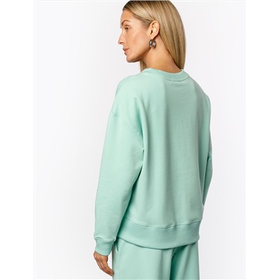 Джемпер из тонкого премиального футера с эластаном