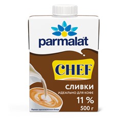 Сливки ультрапаст. "Пармалат" 11% 0,5 кг