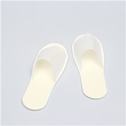 Одноразовые тапочки, Стандарт, бело-бежевые, 42р.