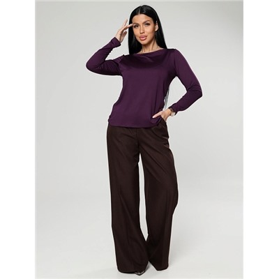 Женский лонгслив Энкар / баклажан