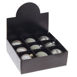 GAEM Набор из 9шт Украшение новогоднее "Шар", D 10 см, L33 W32 H10,5 см