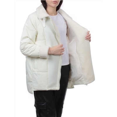 S24-263 MILK Куртка демисезонная женская (100 гр. холлофайбер)
