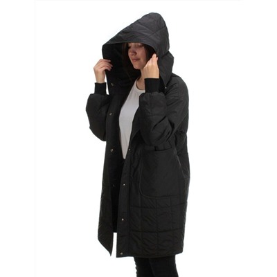 22332 BLACK Куртка демисезонная женская (50 гр. синтепон)