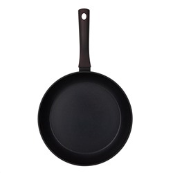 Сковорода с антипригарным покрытием д26см "Аспайр", h5,1см, s3мм, дно д21см, s3,3мм, кованый алюминий, бакелитовая ручка с покрытием "soft-touch", темно-фиолетовый, "TalleR" (Китай) Подходит для всех видов плит, включая индукционную.