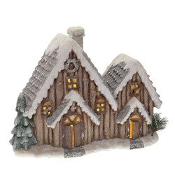 Фигурка декоративная "Домик" (подсветка, 3xAAA н/п), L48 W18,5 H38 см