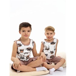 Детская пижама с шортами "Отдых" / Супергерои
