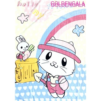 Детский плед из плюшевого флиса 100х140 см модель 1