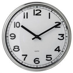 PUGG, Wanduhr, Edelstahl,, 32 cm