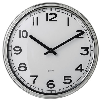 PUGG, Wanduhr, Edelstahl,, 32 cm