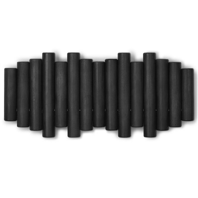 Вешалка настенная Picket, 5 крючков, черная