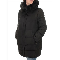 1668 BLACK Куртка зимняя женская (200 гр. холлофайбера)