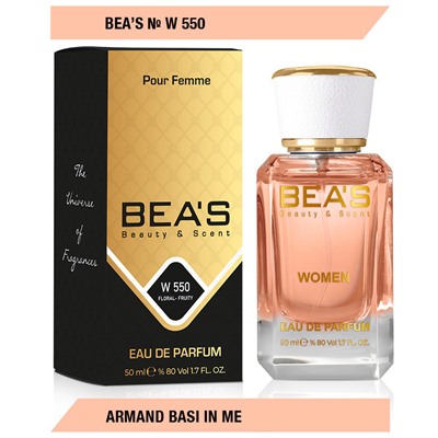 Beas W550 Armand Basi In Me Women edp 50 ml, Парфюм женский Beas W550 создан по мотивам аромата Armand Basi In Me