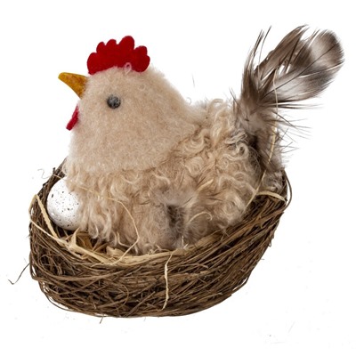 GAEM Изделие декоративное "Гнездо пасхальное" (блок 6шт), L7 W7 H7 см, 3в.