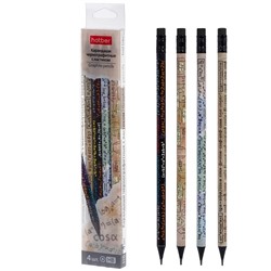 Карандаш ч/г HB Hatber Вспомнить все. Математика с ластиком Bls_090623/36/Китай