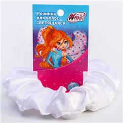 Светящаяся резинка для волос, белая, WINX
