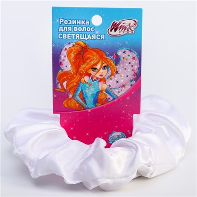 Светящаяся резинка для волос, белая, WINX