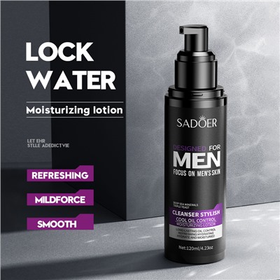 Освежающий увлажняющий лосьон для мужчин SADOER Cool oil Control Moisturizing Lotion, 120 мл