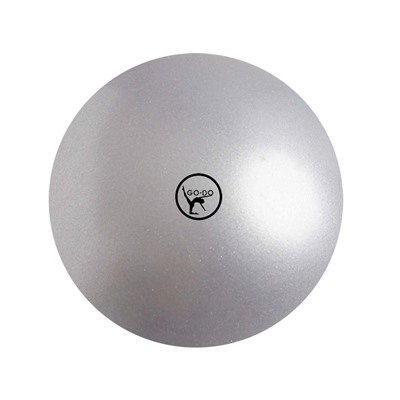 Мяч для художественной гимнастики GO DO. Диаметр 19 см. Цвет: серебро.