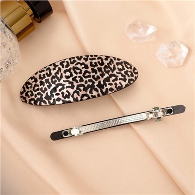 Заколка - автомат для волос «Леопард», набор 2 шт.: 9 см, 9.5 см