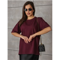 Футболка "Базовая" Бордо женская