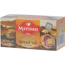 Merisan. Черный Ассам карт.упаковка, 25 пак.