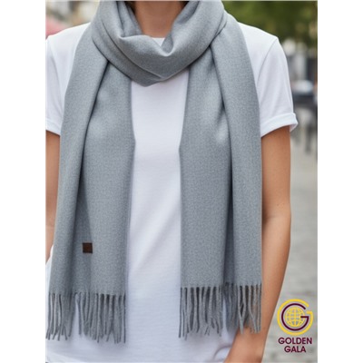 Шарф теплый женский кашемировый Арт 2581Ш/03 (серо-голубой)