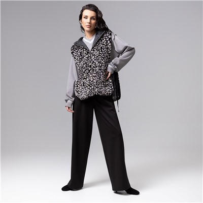 Жилет меховой, Будь в центре (леопард)