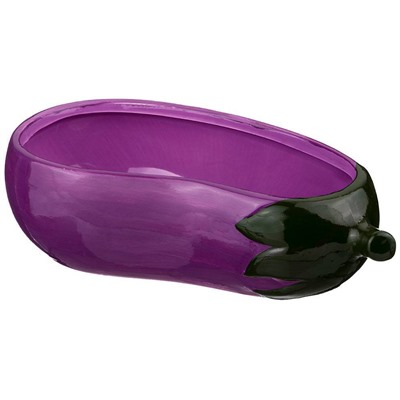 БЛЮДО ДЛЯ ЗАПЕКАНИЯ "БАКЛАЖАН" 560 МЛ. 21,5*11,5 СМ.ВЫСОТА=6 СМ. КОЛЛЕКЦИЯ "IL RACCOLTO" (КОР=18ШТ.)