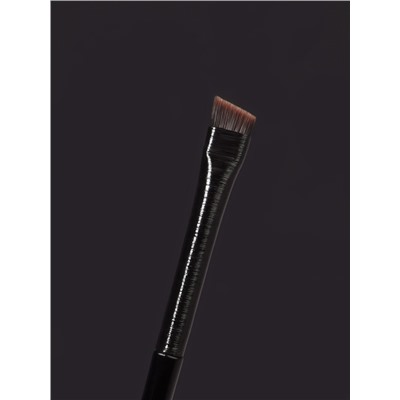 Кисть для макияжа бровей и глаз, плоская, 14±1 см, чёрная