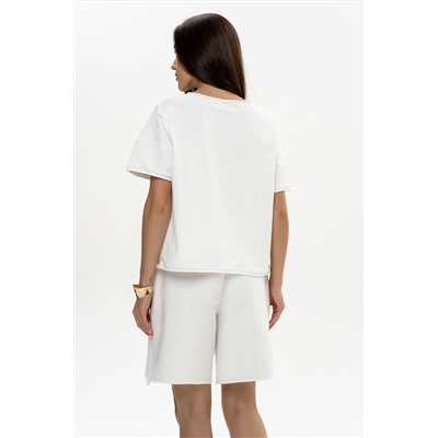 Шорты женские 25-517L3-46 молочный