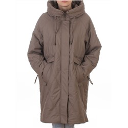 8010 LT. BROWN Куртка демисезонная женская (100 гр. холлофайбер)