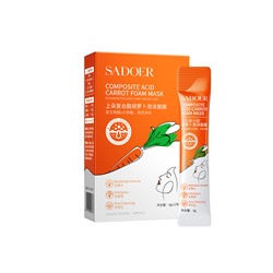 Пузырьковая маска для очищения пор SADOER Composite Acid Carrot Foam Mask, 4 гр