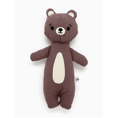 Игрушка для собак с пищалкой «Мишка», 12×25 см, коричневый