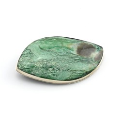 Брошь фуксит 53*31мм.