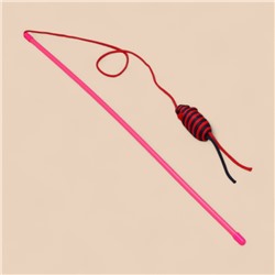 Дразнилка-удочка «Полосатая мышь», цвет МИКС