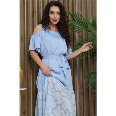 Платье Разбивая сердца (голубое) П15471-7М