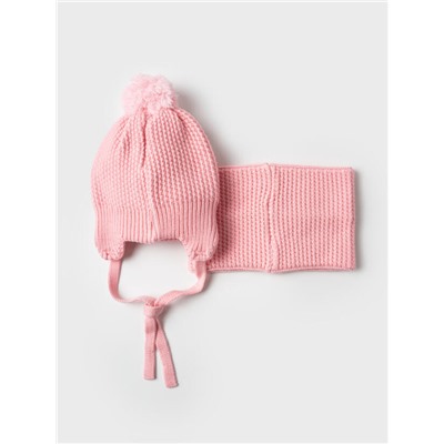 Комплект для девочки: шапка, снуд