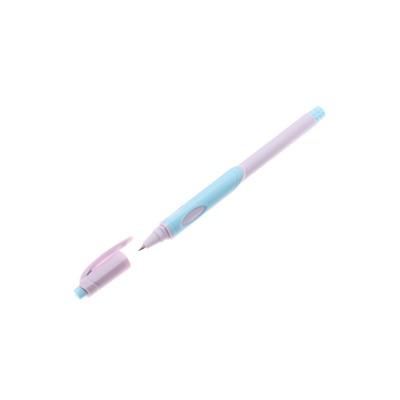 Ручка шариковая первоклассника, ErichKrause ErgoLine Stick&Grip Pastel, 0.5 мм, блистер, синяя
